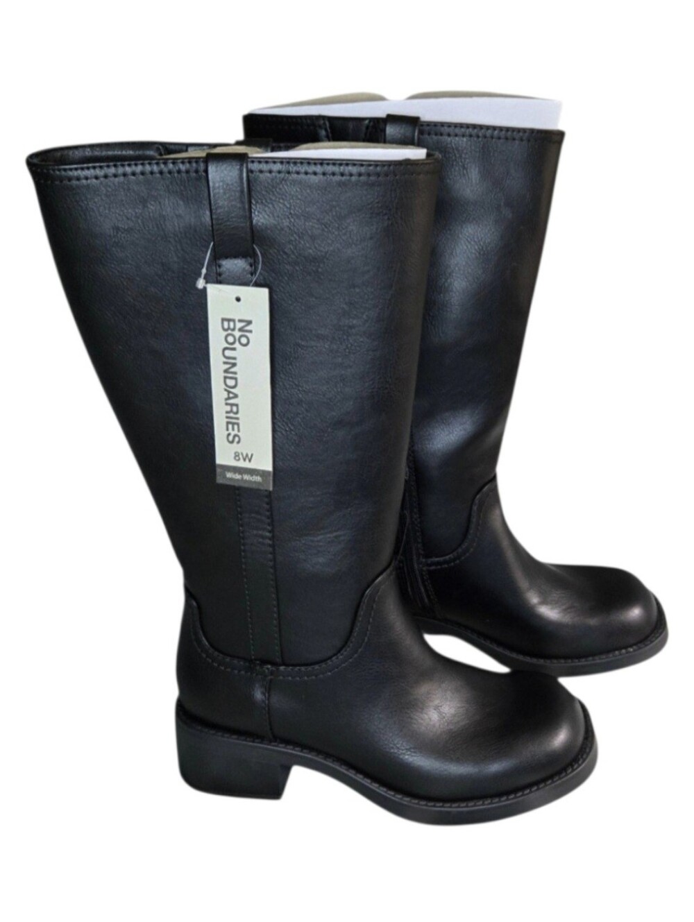 No Boundaries Women's Tall Riding Boot, 16" Height in Black. Size: 8 NWT!